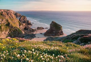 bay in Cornwall, England