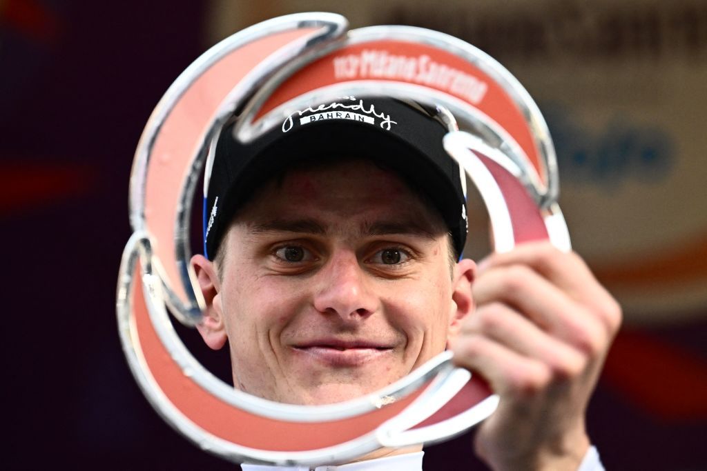 Matej Mohoric after winning Milan San Remo 2022