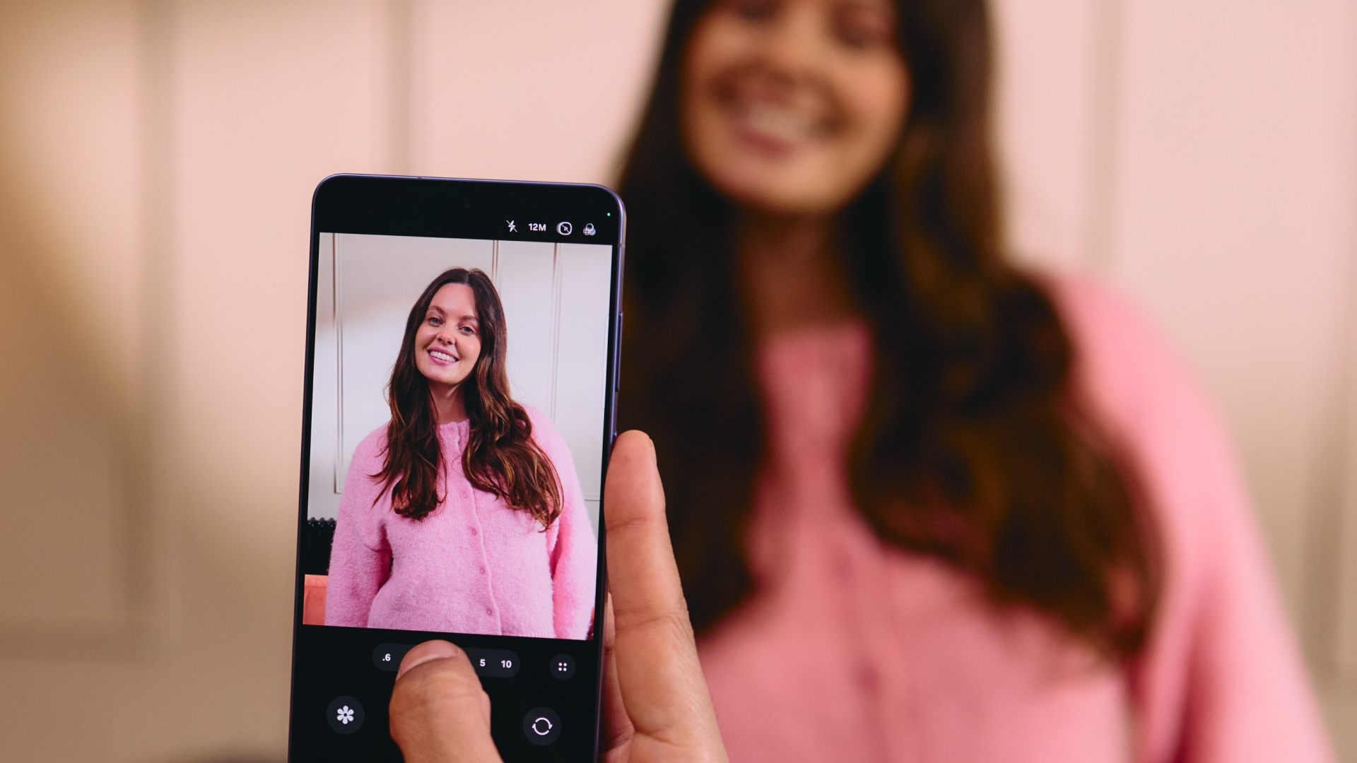 Person posing for picture taken by Samsung Galaxy S26 Ultra