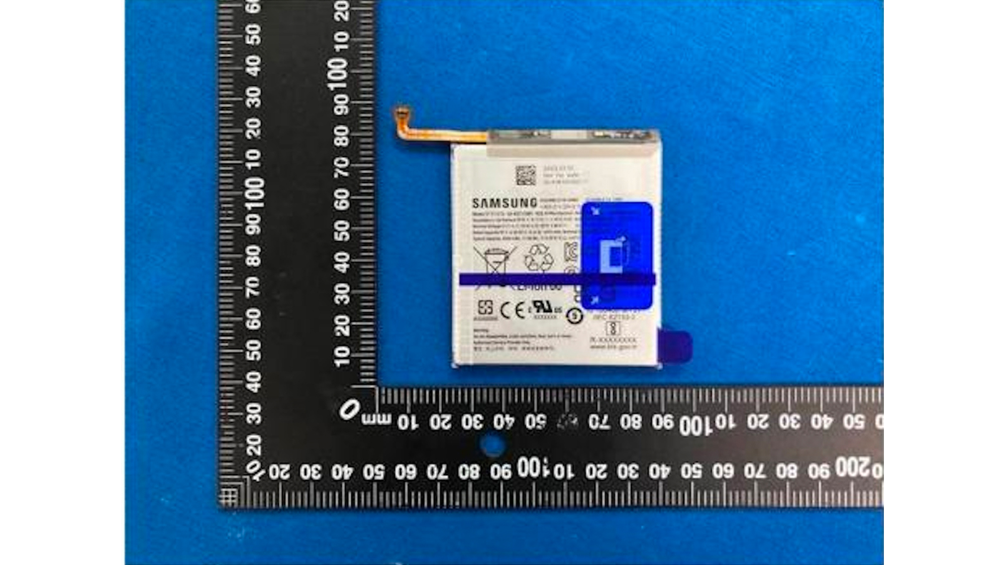 Supposed Samsung Galaxy S23 FE battery | Source: SafetyKorea.kr
