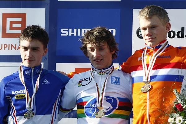 The Junior Men's podium