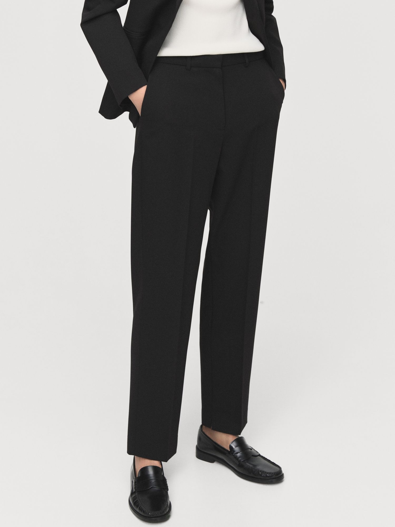 Mango Straight Suit Trousers