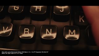 a macro shot of typewriter keys