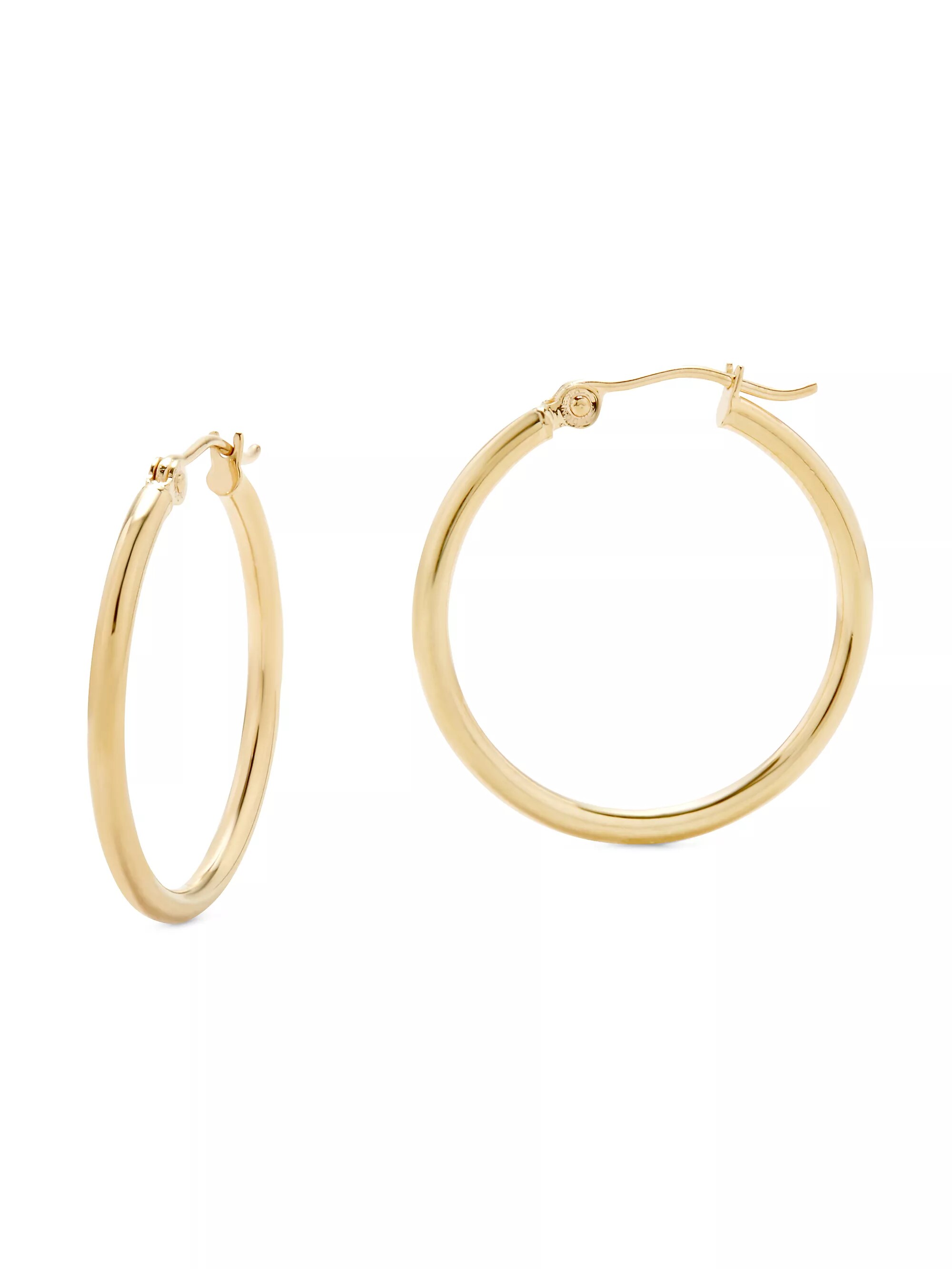 Hayley 14k Yellow Gold Large Hoop Earrings