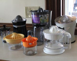 A group shot of some of the best juicers