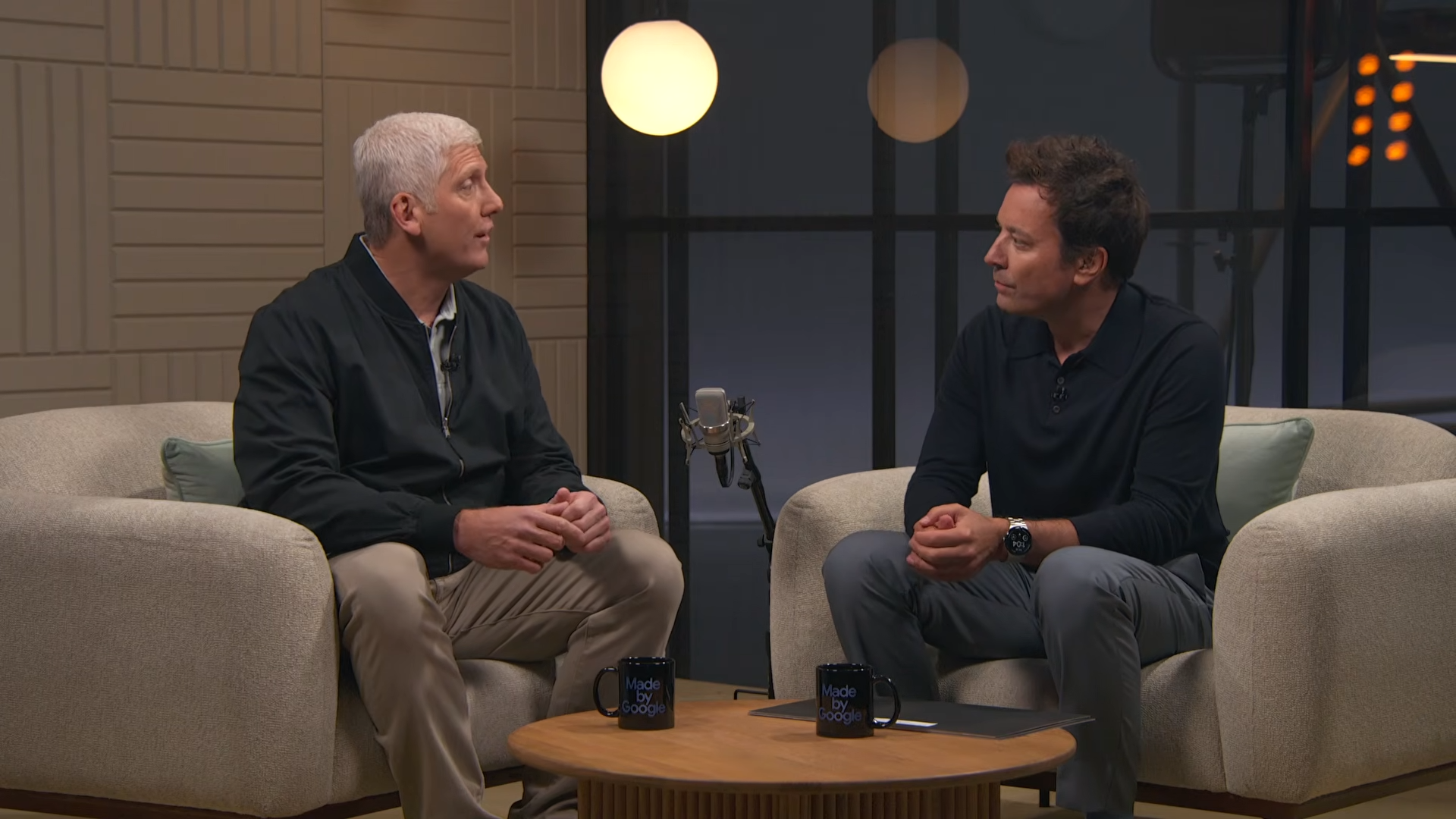 Rick Osterloh with Jimmy Falon