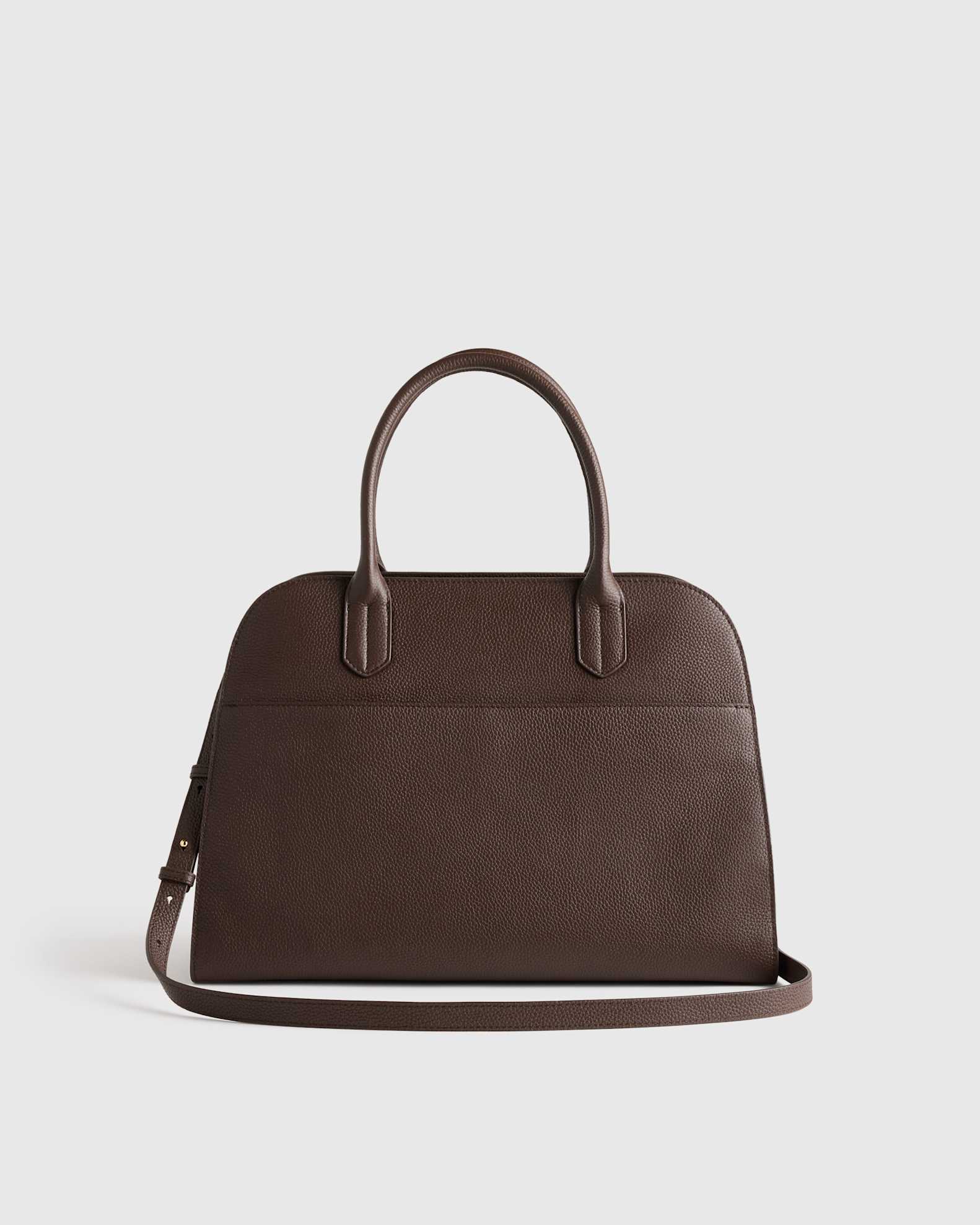 Quince, Hudson Satchel in Espresso Brown