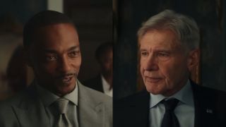 Anthon Mackie and Harrison Ford side by side from Captain America: Brave New World&#039;s trailer 