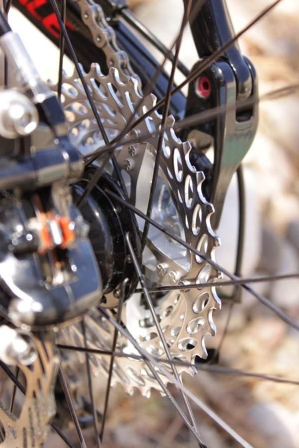 SRAM's PG-1070 semi-spider 10-speed cassette.