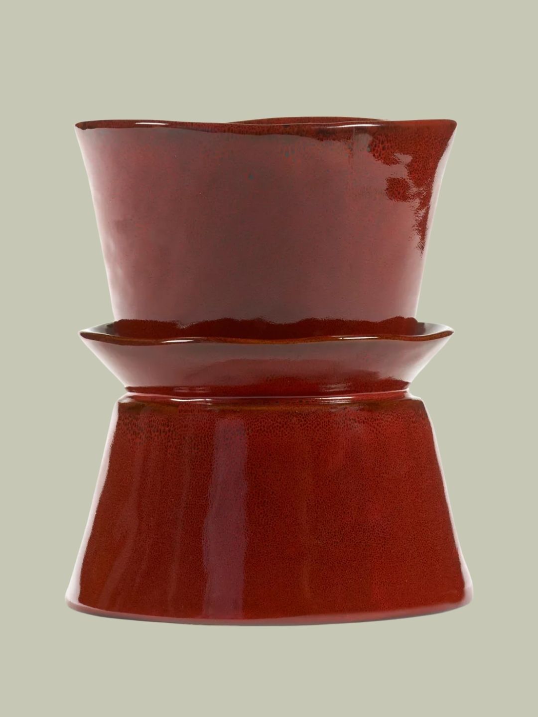 SERAX, Ebony La Mere Stoneware Vase 22cm