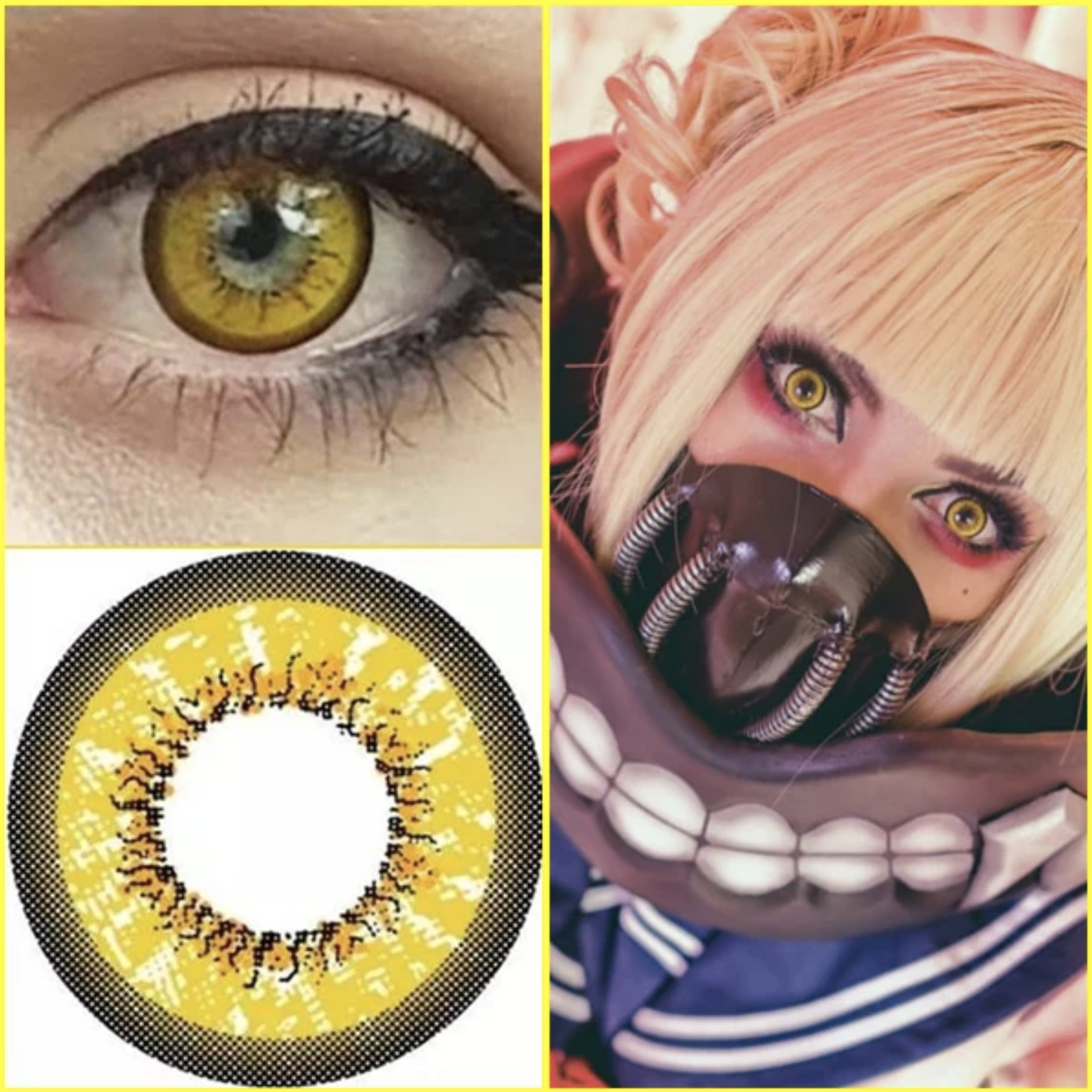 Ohmykitty contact lenses yellow
