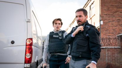 Vicky McClure and Martin Compston in BBC's Line of Duty