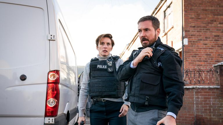 Vicky McClure and Martin Compston in BBC's Line of Duty