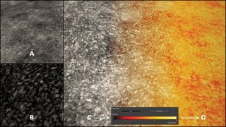 Lava like the sun surface