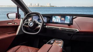 BMW iX intelligence panel and steering wheel by the dea