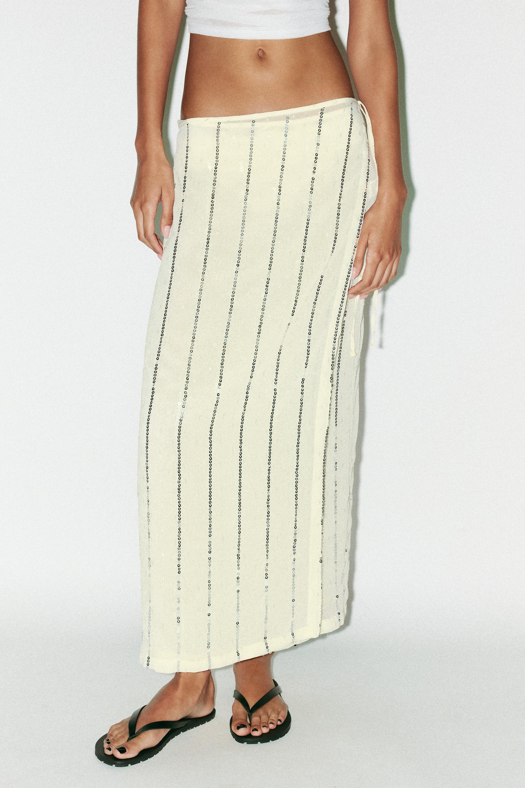 Sequin Pareo Skirt