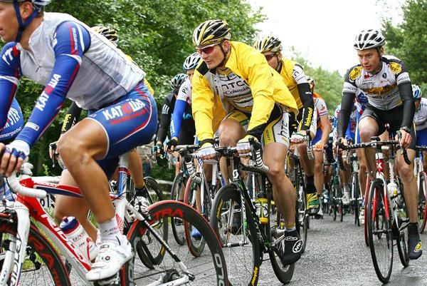 Andr&eacute; Greipel (Team HTC - Columbia) finished in the bunch
