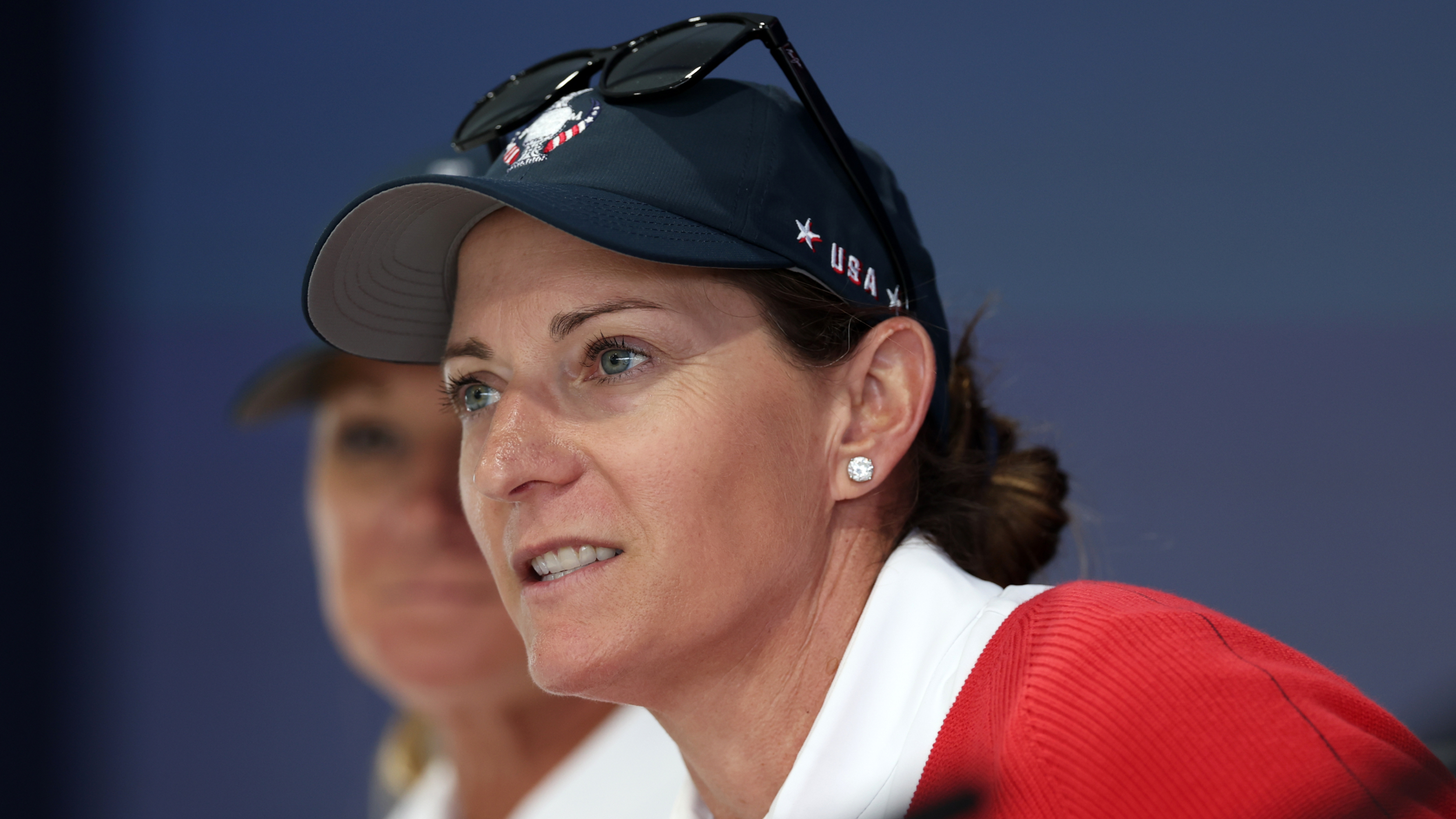 Brittany Lang in her role as Solheim Cup vice captain
