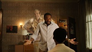 Anthony Mackie and David Harbour in We Have a Ghost