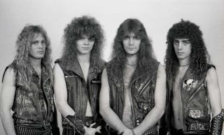 Overkill, pictured here in 1984. Frontman Bobby says Metallica’s demo upped the ante