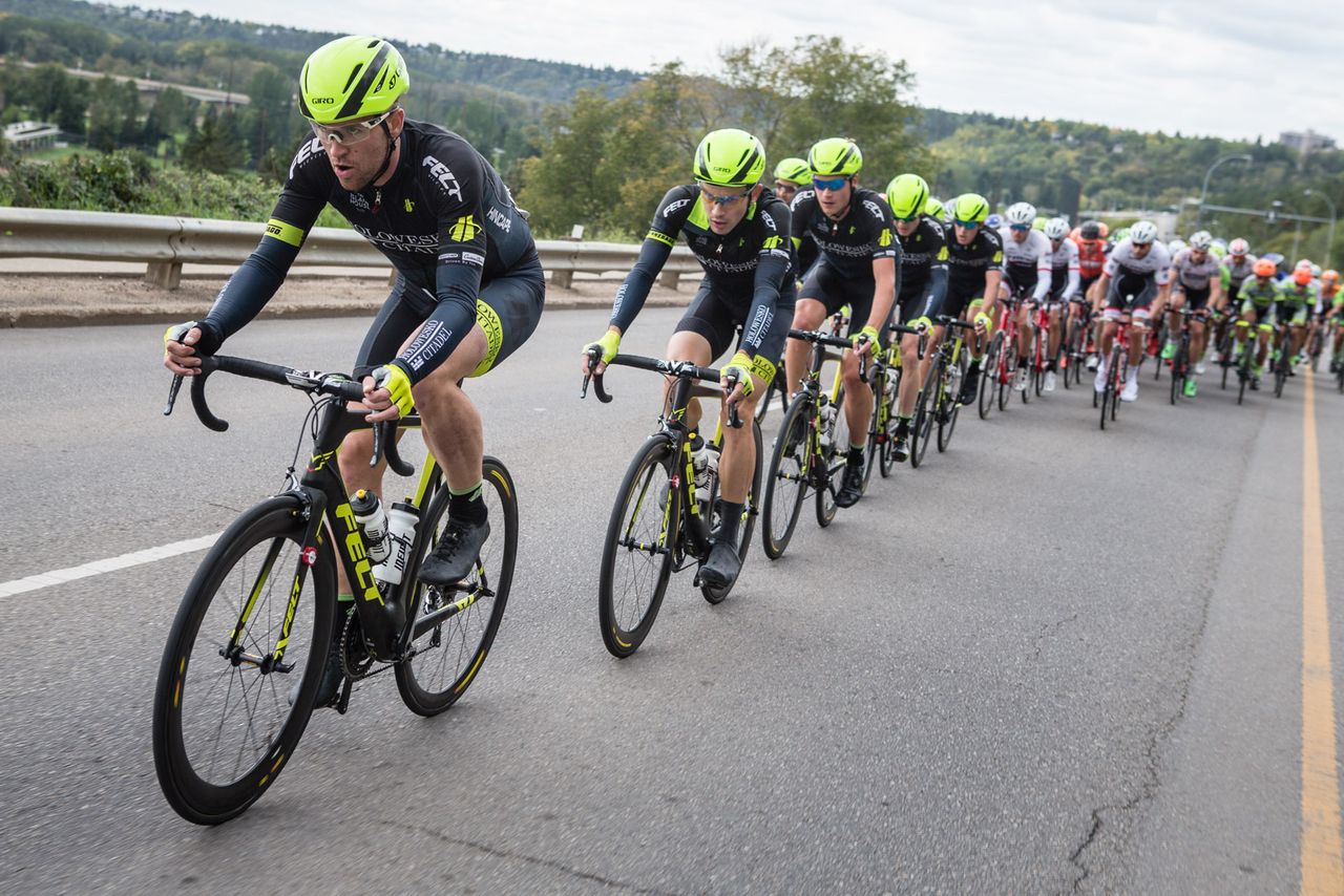 Holowesko worked hard to defend the yellow jersey today