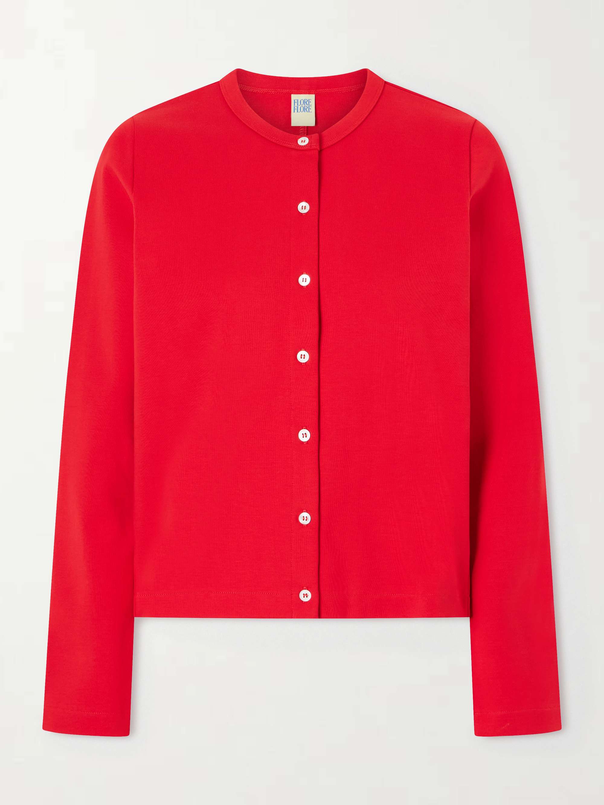 Poppy Organic Cotton-Jersey Cardigan