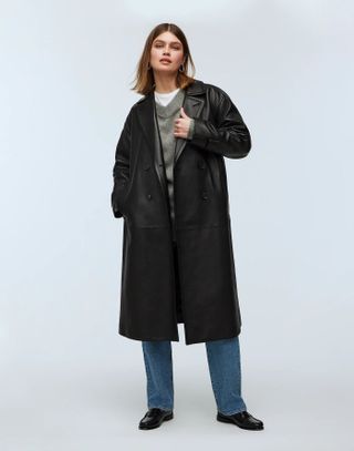 Madewell, The Signature Trench Coat in Leather