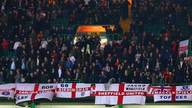 England fans during during the International Friendly between Scotland and England