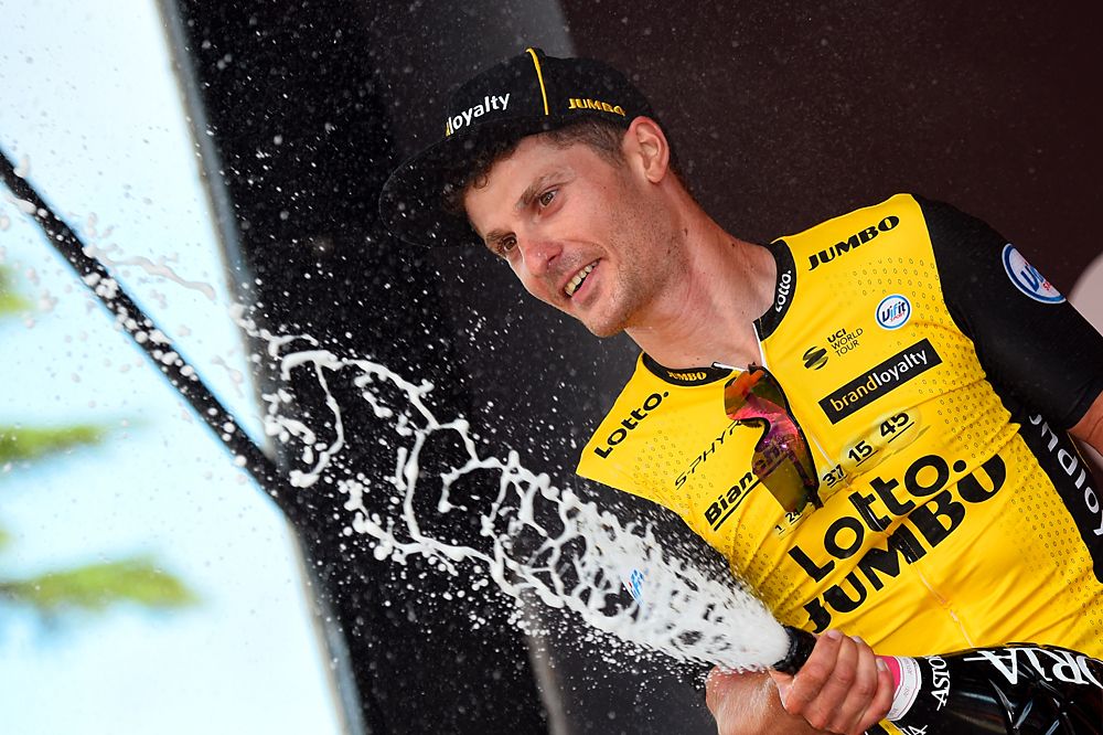 Enrico Battaglin (LottoNL-Jumbo) wins stage 5 at the Giro d'Italia