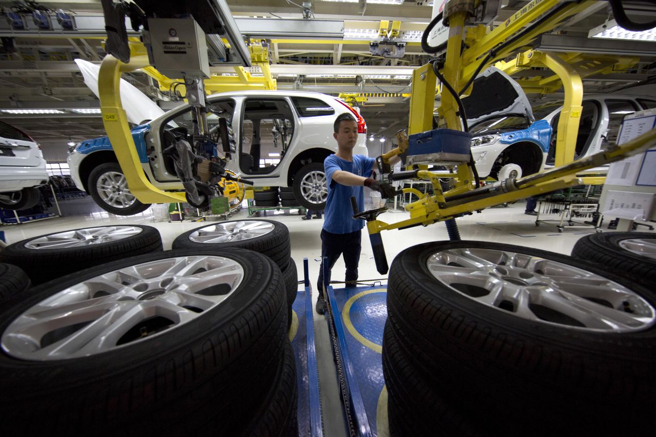 A Volvo plant in China.