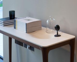 consHandmade 2015 issue of Wallpaper* on console table