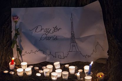 A Washington, D.C., memorial to Paris victims