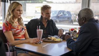 Adelaide Clemens, Boyd Holbrook and Vondie Curtis Hall in Justified: City Primeval