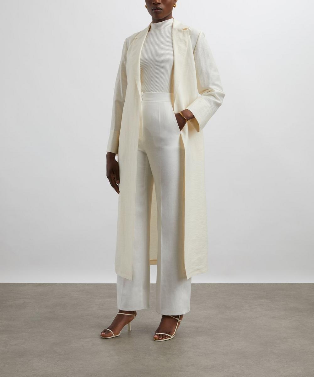 Aversa Straight-Leg Linen Trousers