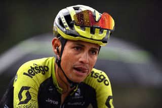 Esteban Chaves (Mitchelton-Scott) crosses the finish line of stage 9 of the 2019 Vuelta a España having lost time to his rivals