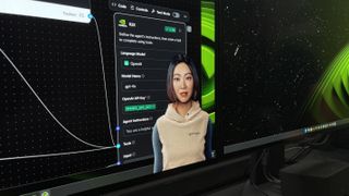 Nvidia Project R2X AI avatar on display