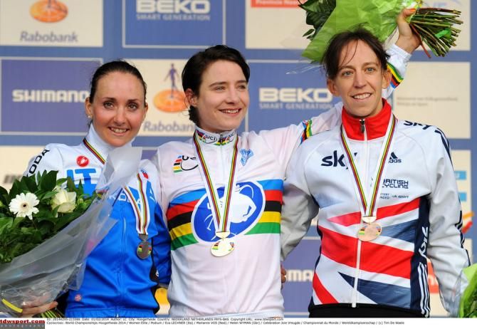 Lechner, Vos and Wyman on the podium