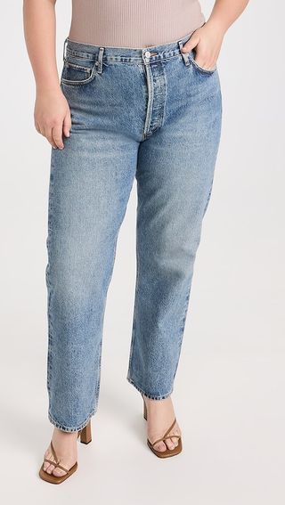 Agolde 90's Pinch Waist High Rise Straight Jeans