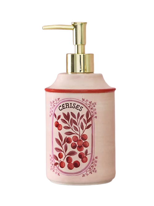 Cerise Ceramic Soap Dispenser