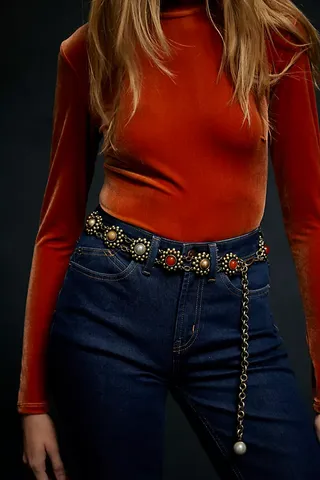 Vintage Bloom Chain Belt