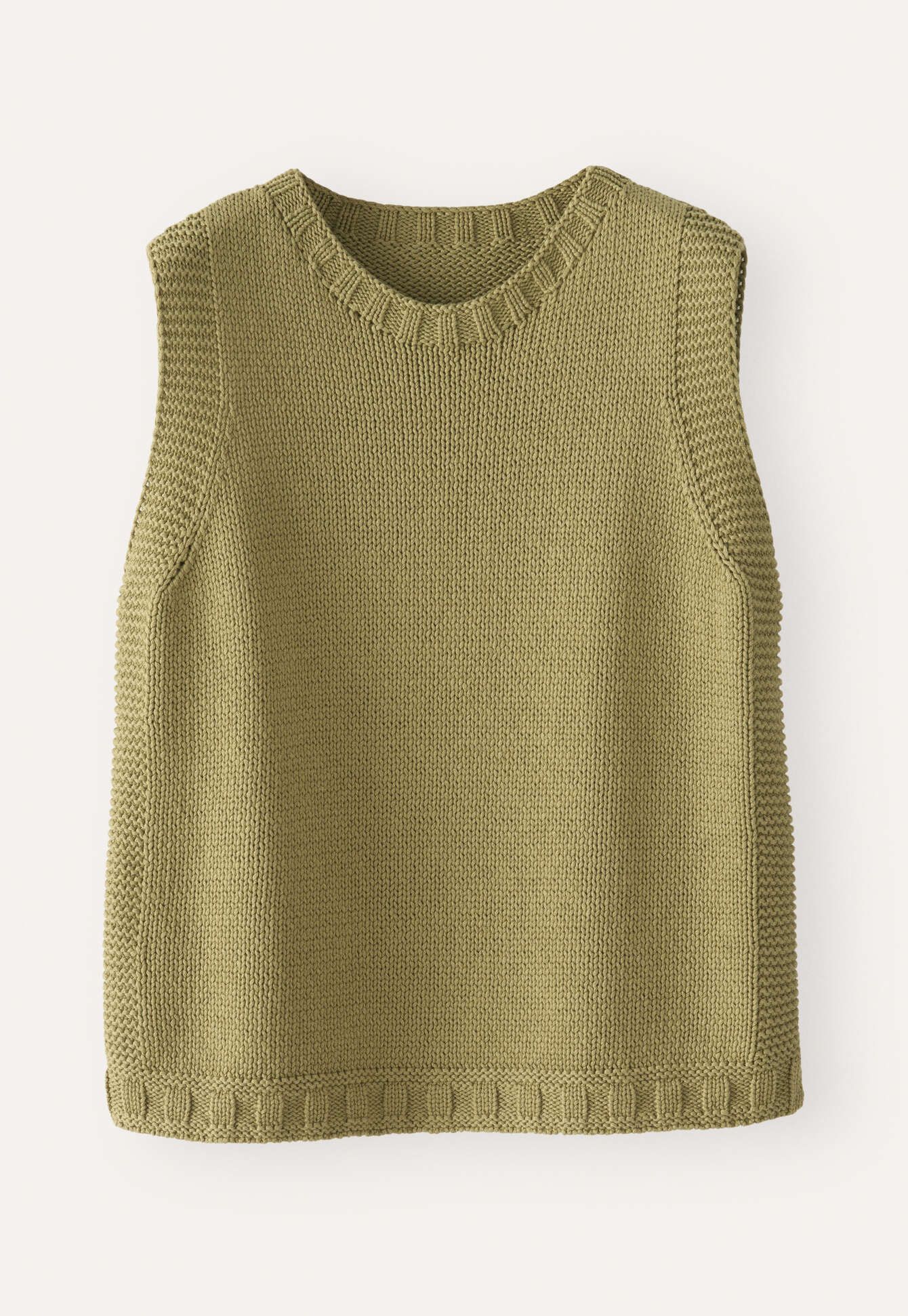 A Poetry green knitted vest.