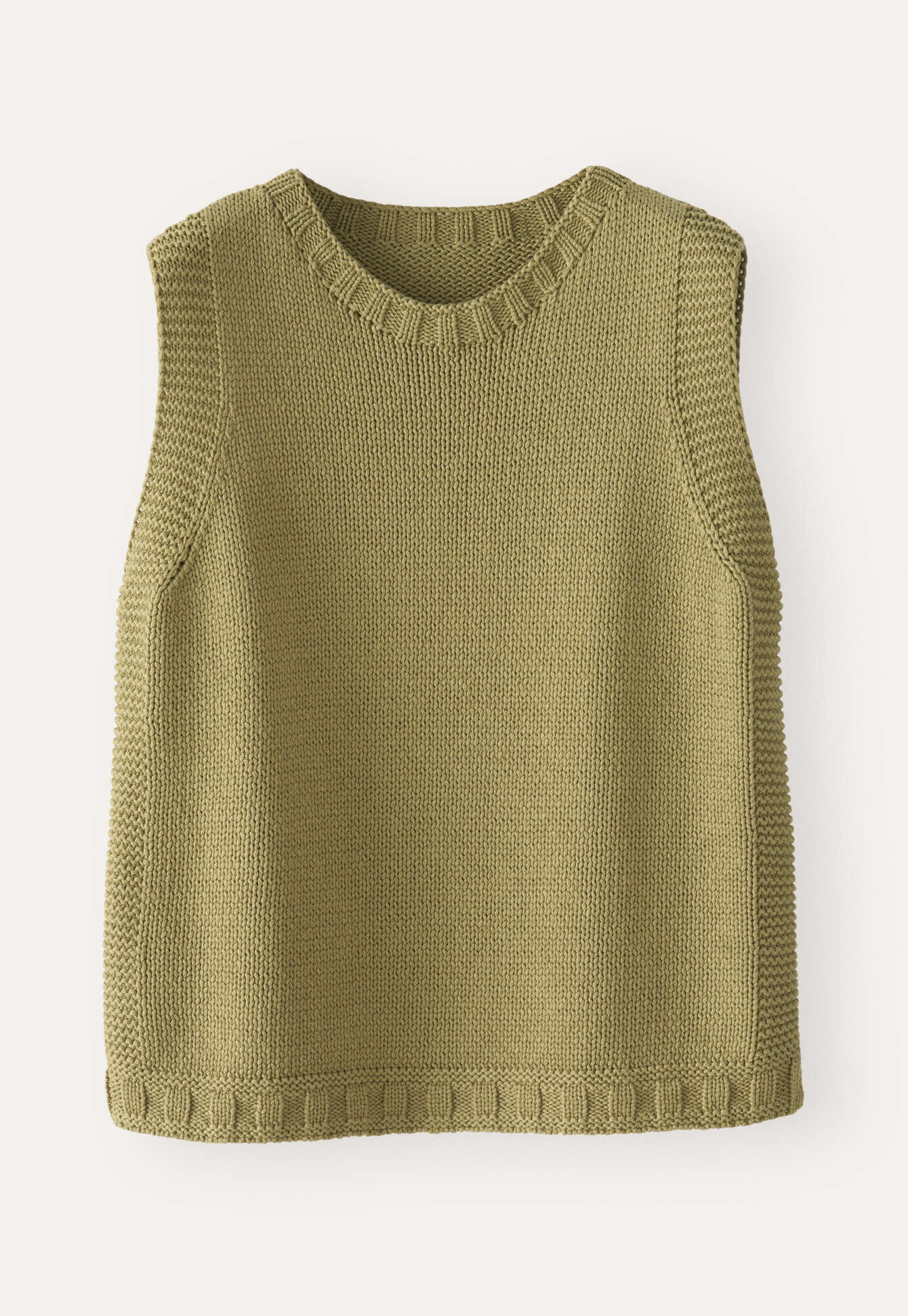 A Poetry green knitted vest.
