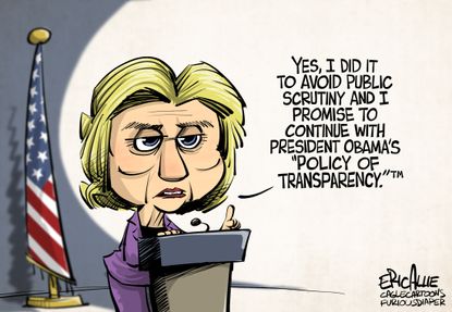 
Political cartoon U.S. Hillary Clinton email