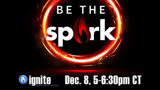 The logo for the "Be the Spark" ignite fundraiser hosted by the NSCA. 