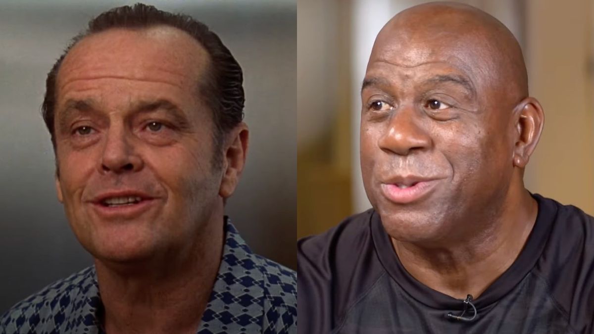 Jack Nicholson and Magic Johnson