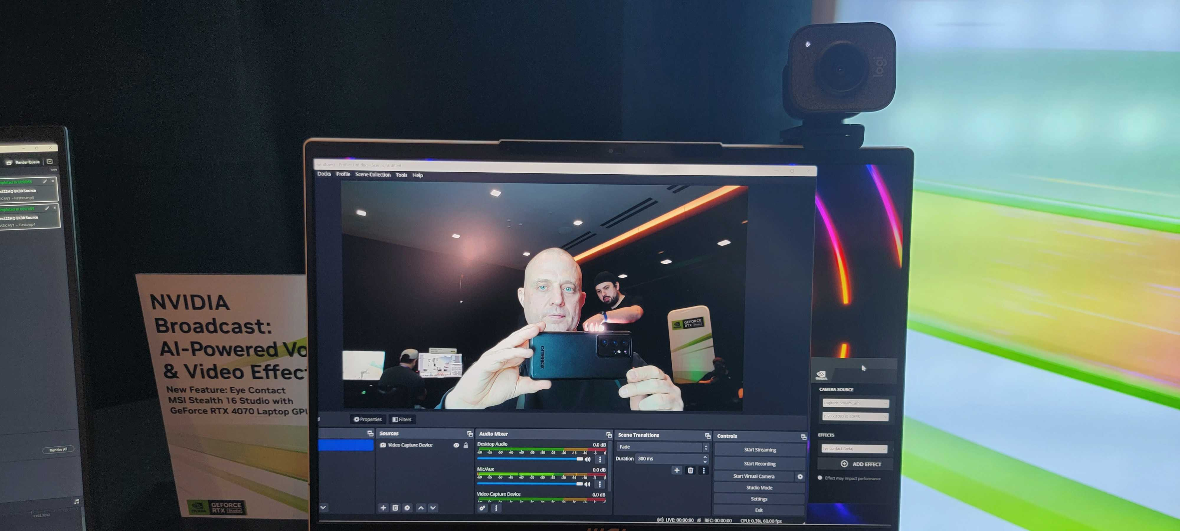 Nvidia Broadcast Eye Contact