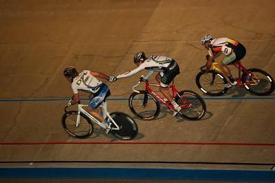 Jennings and his partner exchange in the Madison