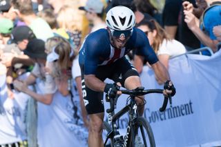 Scott McGill competing at 2022 UCI Road World Championships in Wollongong