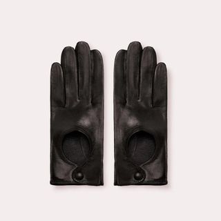 Women's Leather Driving Glove - Black / S