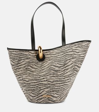 Le Bambola Leather-Trimmed Tote Bag